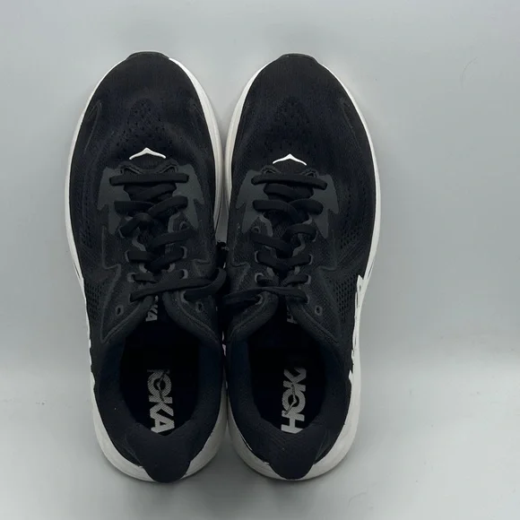 Hoka Clifton 10 Womes 9B Black and White Athletic Sneakers S22 - Picture 5 of 8